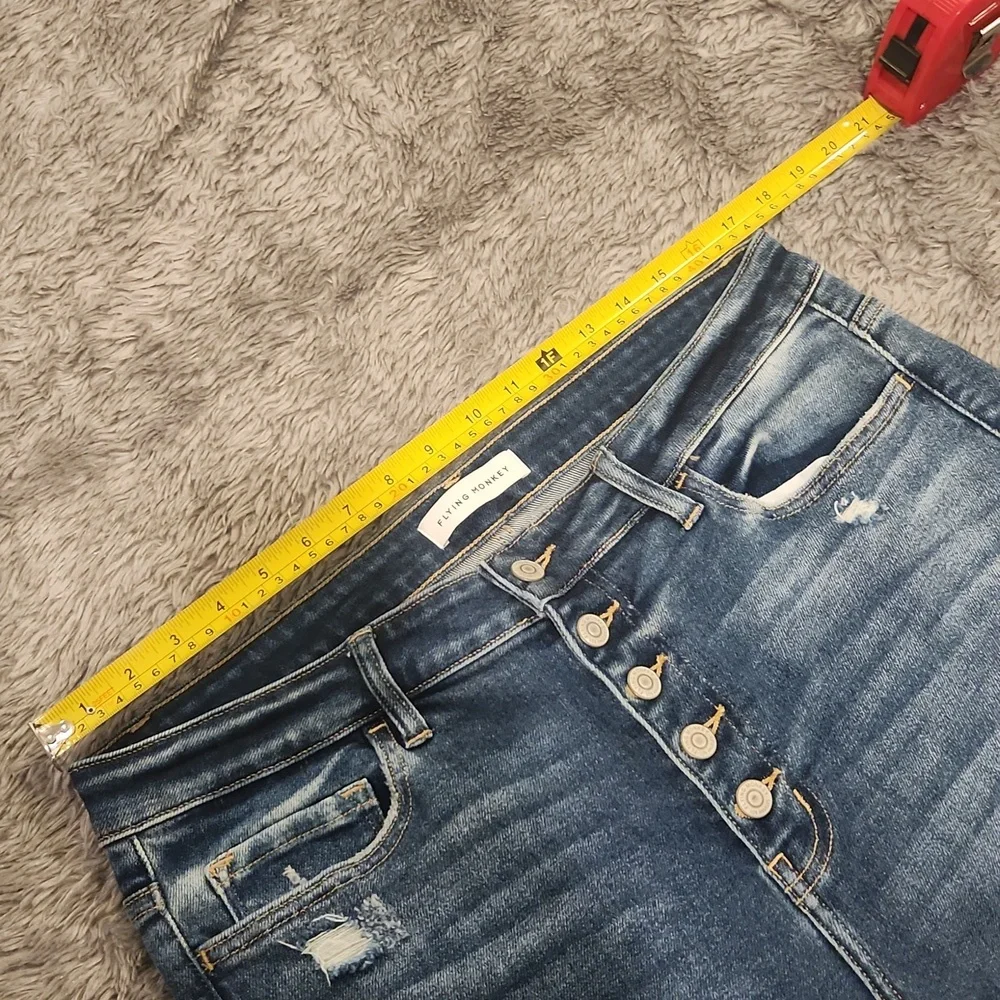 Flying Monkey Disclosure High Rise Light Blue Skinny Jeans Size 32, New W/O Tag! - Picture 11 of 13